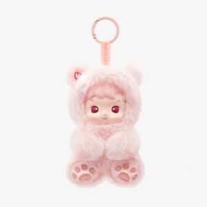 POP MART HACIPUPU Gummy Bear Series Plush Pendant (Peach) - NIB